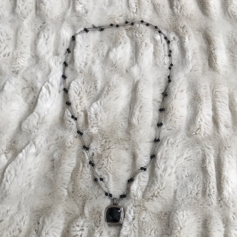 David Yurman pendant and long necklace.